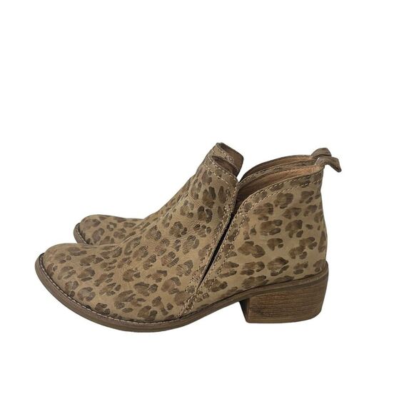 Matisse Size 8.5 Wilder Leopard Print Nubuck Leather Bootie - Picture 4 of 8